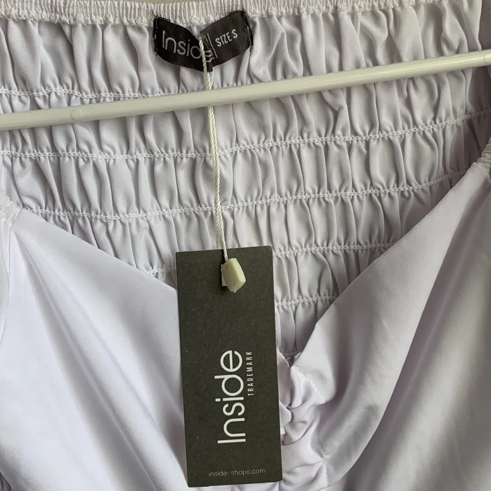 Inside-Shop White Short Sleeve Crop Top - Picture 3 of 3